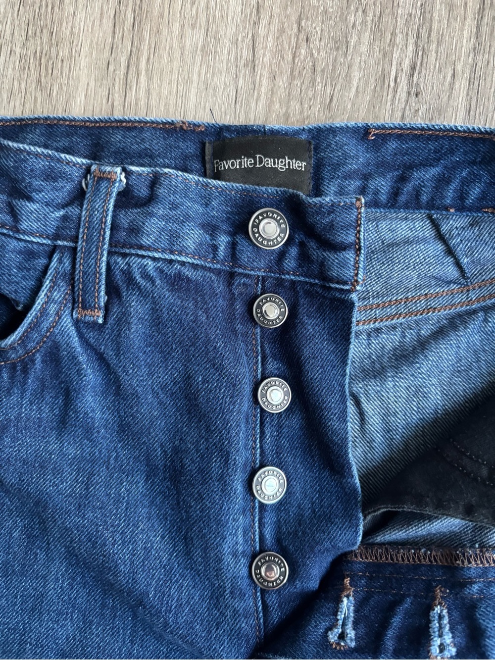 Favorite Daughter The Masha Super High Rise Wide Leg Jeans in Belmont 26 - Picture 9 of 12